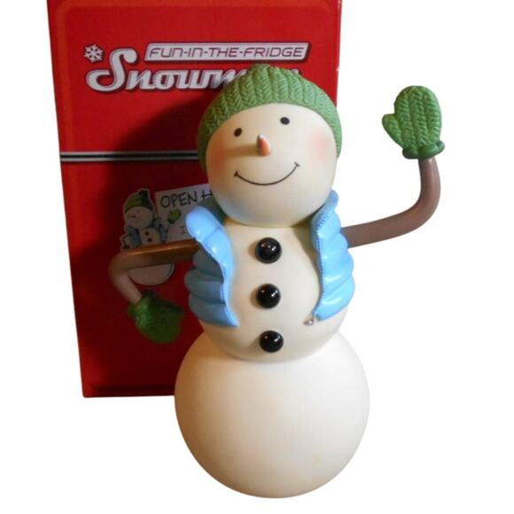 Hallmark Fun in the Fridge Snowman Talks & Sings Works 8" w/Box Christmas 2009 - Picture 1 of 12